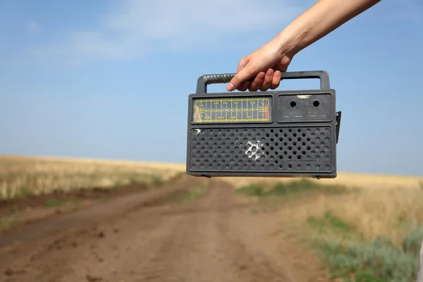 stock image Radio at road