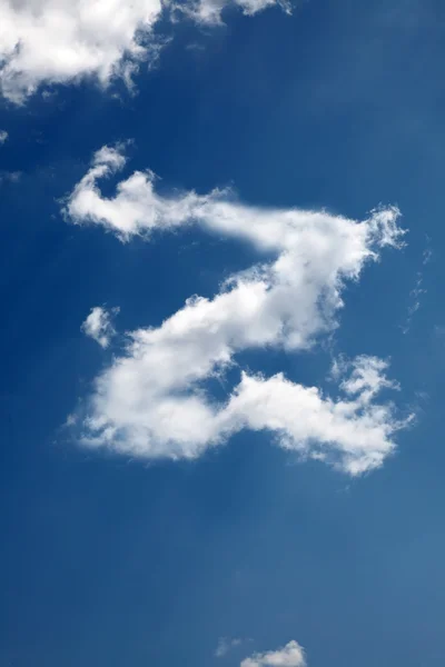 Wolken in z vorm — Stockfoto