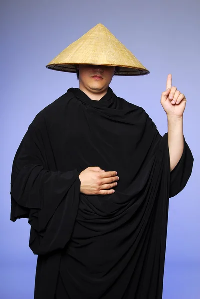 Monk in studio. — Stock Photo, Image