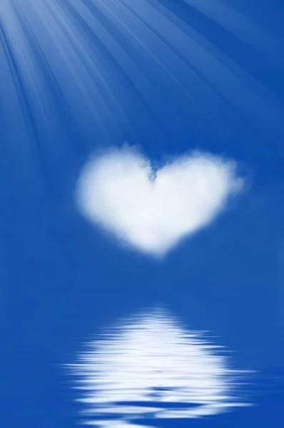 Abstraktní mrak srdce — Stock fotografie