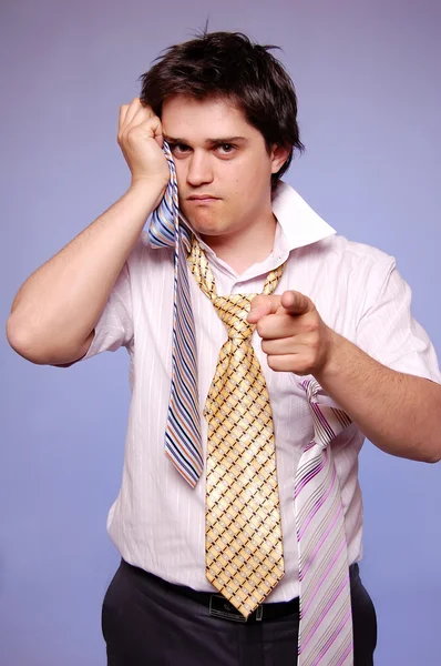 Bellissimi uomini con cravatte — Foto Stock