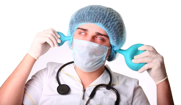 M.D. con stetoscopio e clitoride — Foto Stock