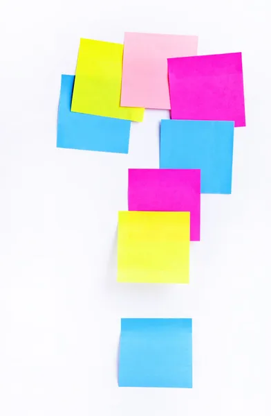 Reminder notes isolated on the white background in what symbol f — Stock Photo, Image