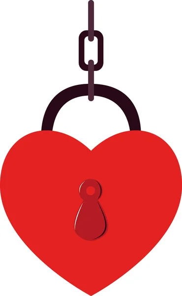 Heart is closed. — Stock Vector