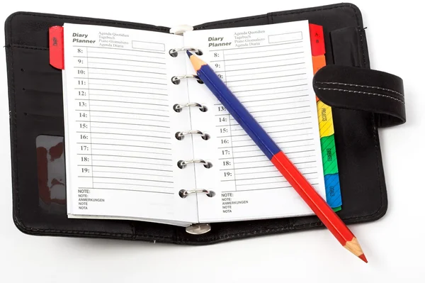 Notebook e penci — Fotografia de Stock