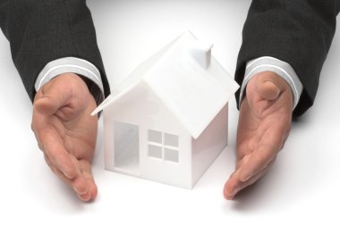 Real property or insurance concept clipart