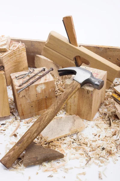 Инструменты плотника — стоковое фото