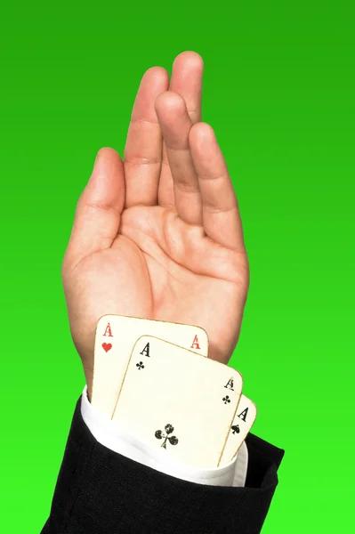 Poker oyuncu hile — Stok fotoğraf