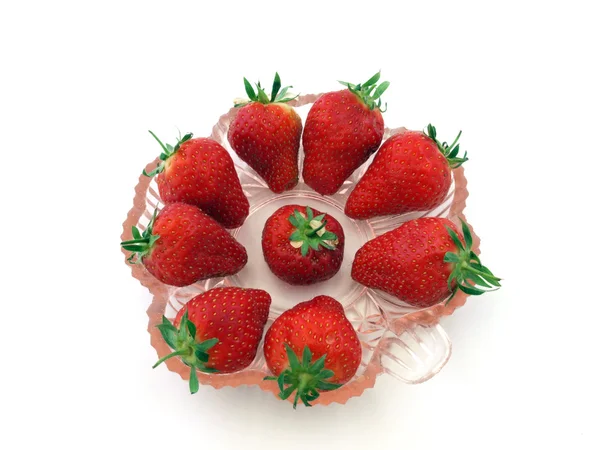 Fresh organic strawberries. — Stock Photo, Image