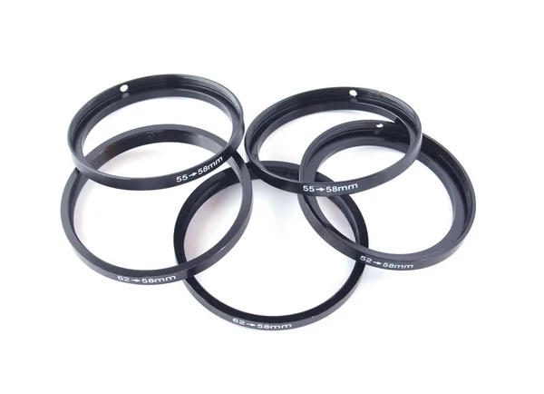 Filter stepping rings. — Stock Photo, Image