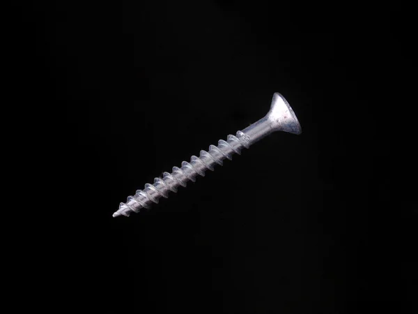 Steal wood screw. — Stock Photo, Image