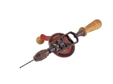 Old hand drill clipart