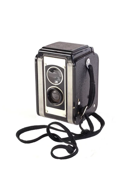 Old camera on a white background. — Stock Photo, Image