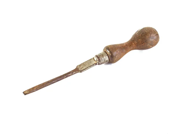 Old, rusty screwdriver. — Stock Photo, Image