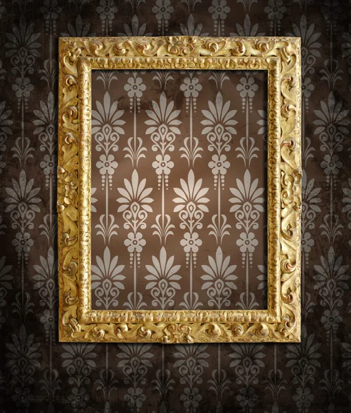 Gold frames, retro wallpaper — Stock Photo © standart #2554788