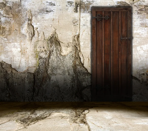 Старий міжкімнатні двері — стокове фото