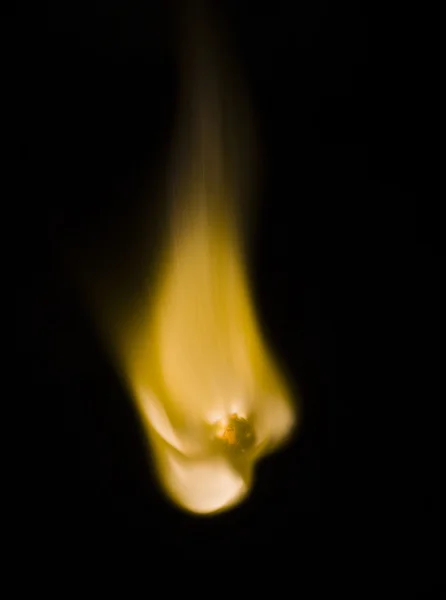 Fire on match — Stock Photo, Image