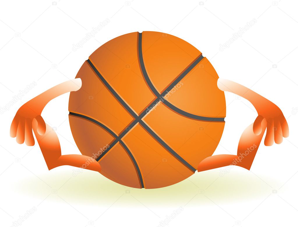 Funny orange basketball Stock Vector Image by ©Giinger 2725811