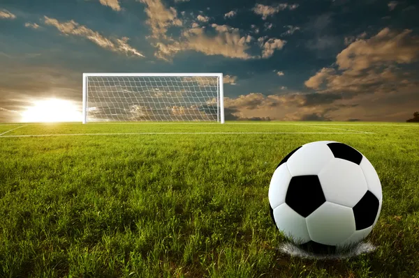 Soccer penalty kick — Stock Photo, Image