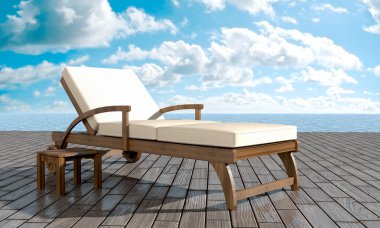 Chaise longue Resort clipart