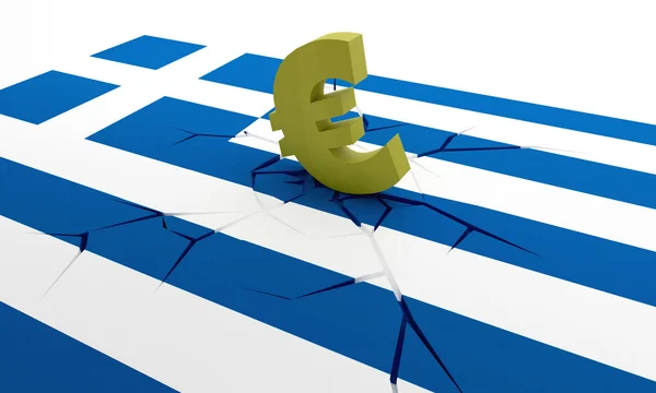 Griekse crash — Stockfoto