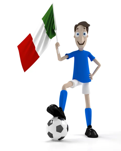 Italský fotbalista — Stock fotografie