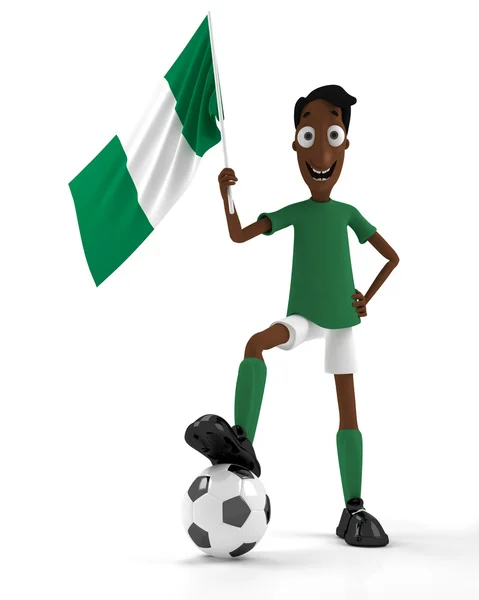 Nigerian soccer player — Stock Photo, Image