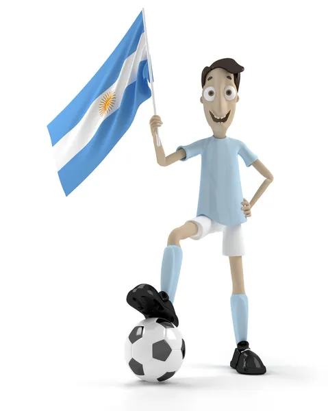 Argentine soccer player — Stock Photo, Image