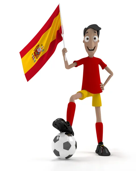 스페인 축구 선수 — 스톡 사진