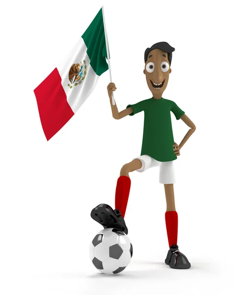 stock image Mexican soccer player