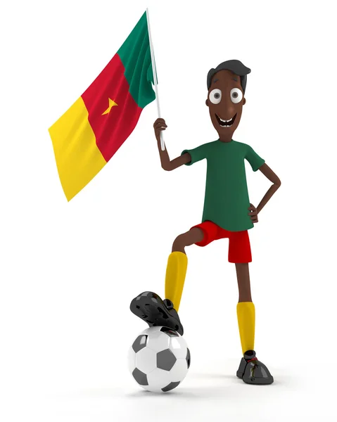 Cameroun soccer player — Stock Photo, Image