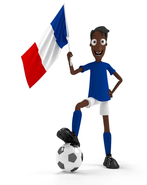 Fransk fotbollspelare — Stockfoto