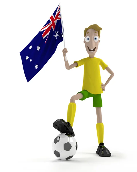 澳大利亚足球运动员 — 图库照片