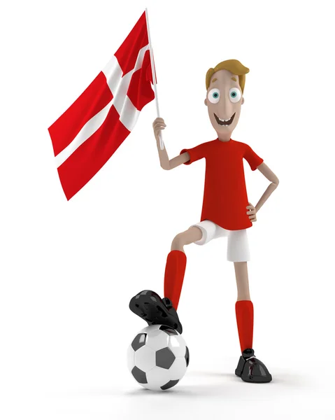 Jogador de futebol dinamarquês — Fotografia de Stock