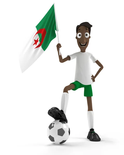 Algerian soccer player — Stock Photo, Image