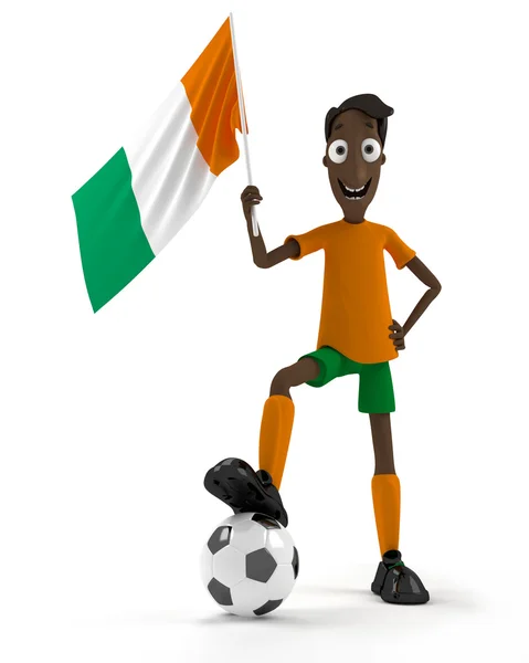 Футболист Кот-д "Ивуара — стоковое фото