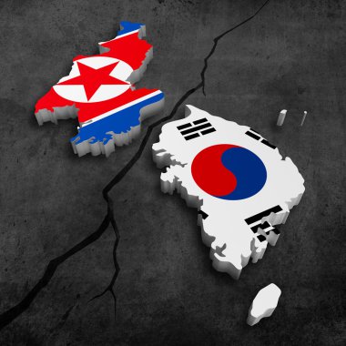 Korean crisis clipart
