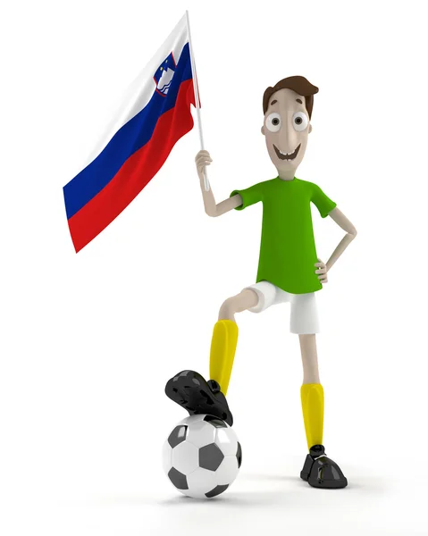 Slovene soccer player — Stock Photo, Image