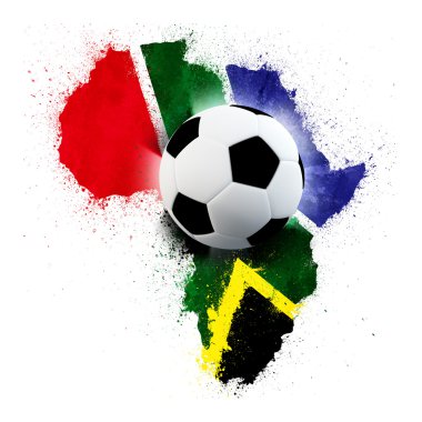 South Africa soccer world cup clipart