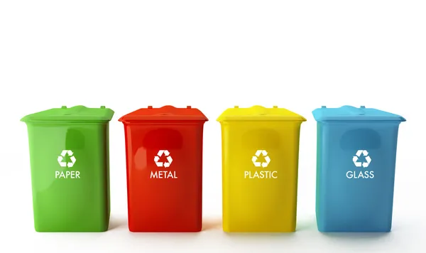 Containers for recycling — Stock Photo, Image