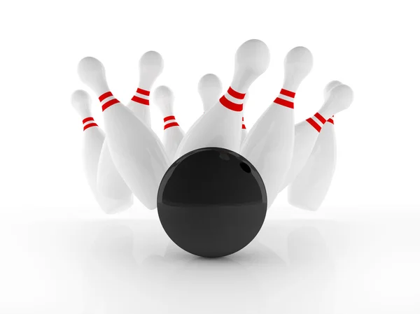Bowling strike — Stock Photo, Image