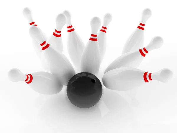 stock image Bowling strike