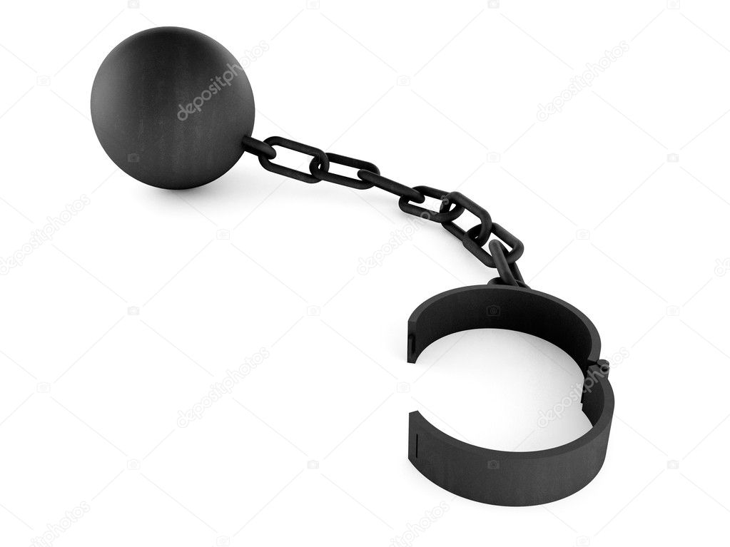 Chain and iron ball