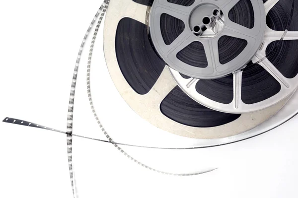 Pellicule film vidéo noir et blanc — Φωτογραφία Αρχείου