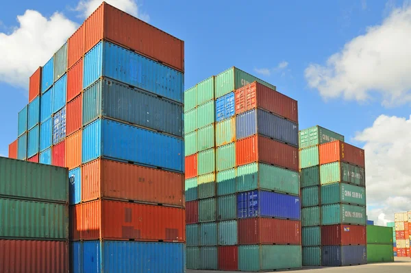 Container im Hafen — Stockfoto