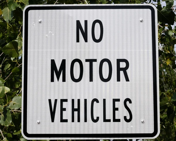 Motorlu araç işareti yok — Stok fotoğraf