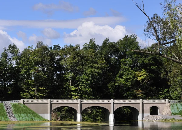 Мост через ручей — стоковое фото