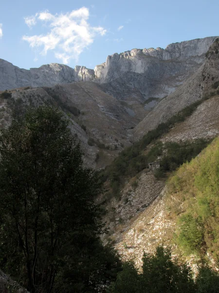Alpi apuan, toskanisch Stockbild