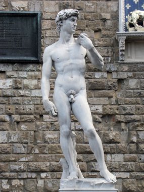 Florence - statue of David by Michaelang clipart