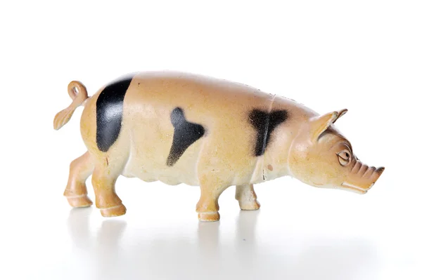 Игрушечная свинья — стоковое фото